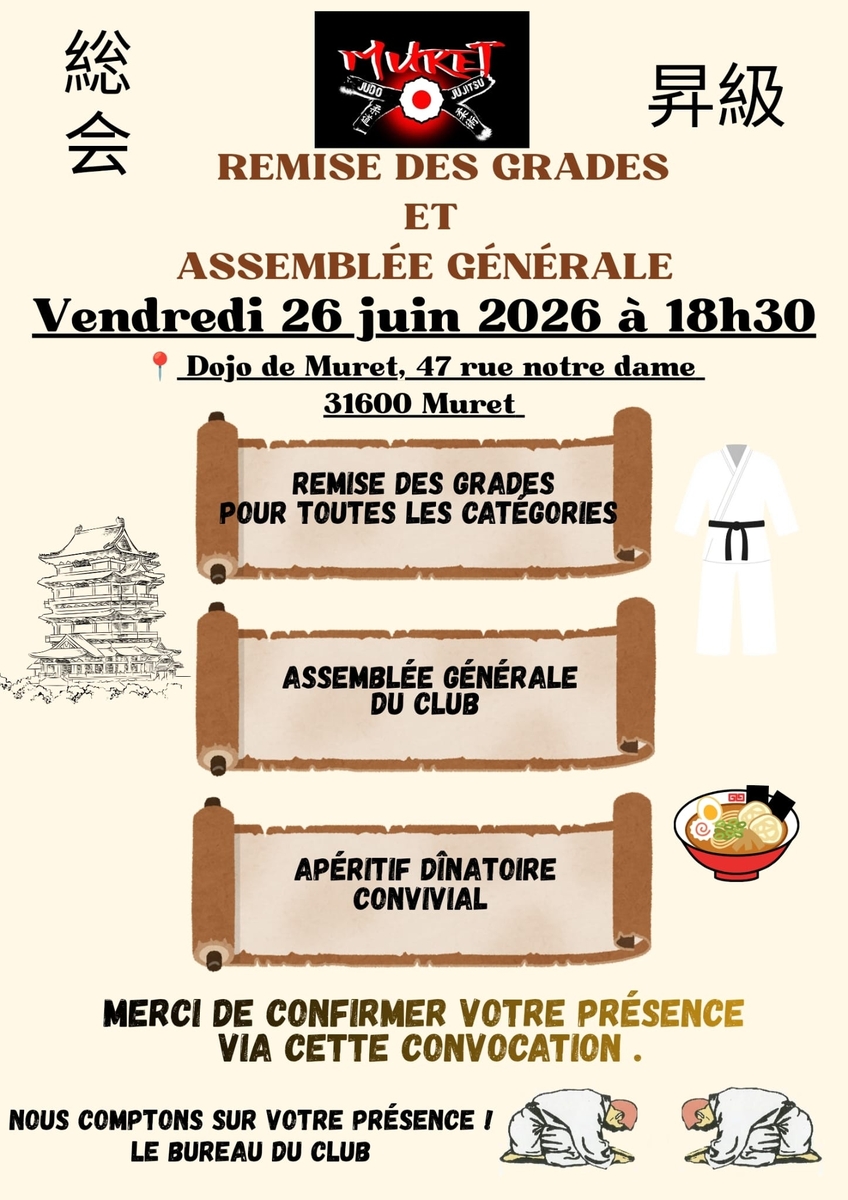Remise des grades et AG