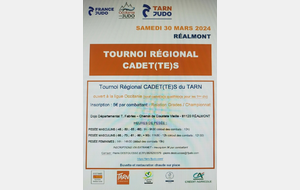 Tournoi regional Cadets
