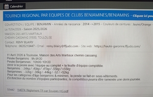 Tournoi par Équipe Benjamin (es)