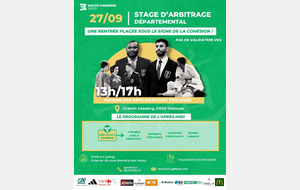 Stage Départemental d'arbitrage