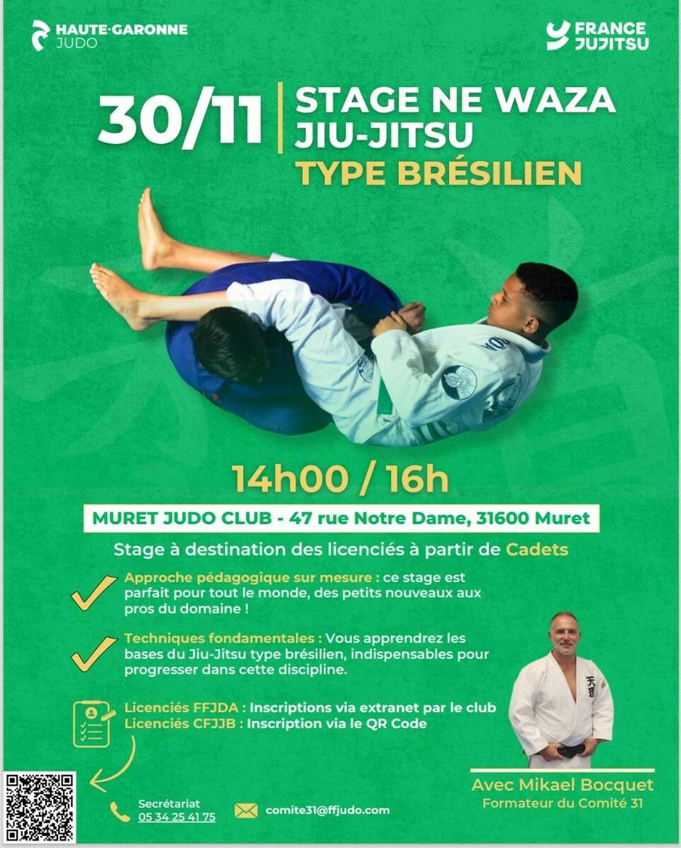 Stage Ne Waza Jiu-Jitsu type Brésilien 